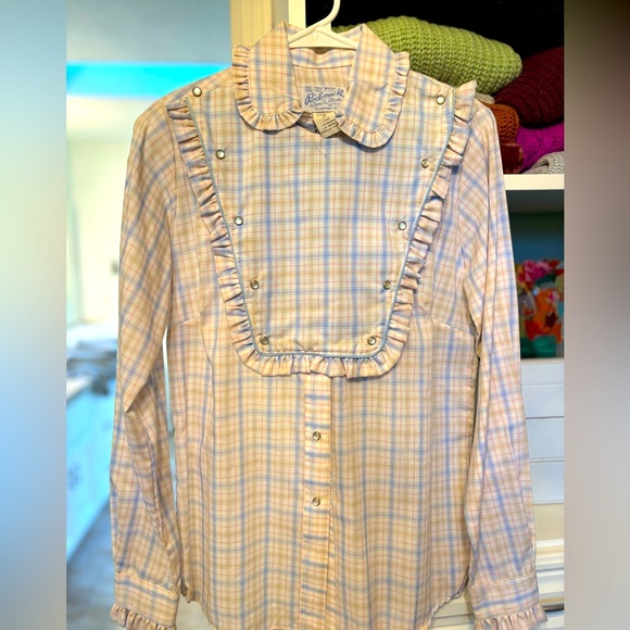 Vintage Rockmount Ranchwear Bib Blouse with Pearl Snaps 🫰 🐮 🤠 NWT Rare Find - Picture 2 of 10